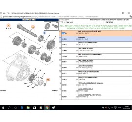 BE4R MEKANİK VİTES KUTUSU VE BE4/5 O SEKONDER MİL 2316X1